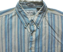 Load image into Gallery viewer, Fieldmaster Shirt Adult Extra Large Button Up Pocket Casual Camp Striped Mens