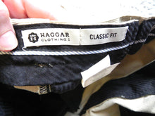 Load image into Gallery viewer, Haggar Pants Adult 42x30 Classic Fit Flat Front Straight Leg Spandex Casual Mens