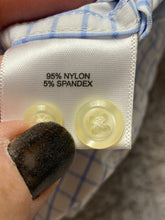 Load image into Gallery viewer, Peter Millar Shirt Adult Extra Large Blue Checkered Summer Comfort Spandex Mens