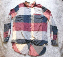 Load image into Gallery viewer, Lucky Brand Shirt Womens Large Button Up Long Sleeve Collared Blouse Plaid Lady