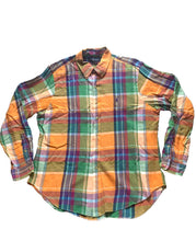 Load image into Gallery viewer, Ralph Lauren Shirt Adult Extra Large Classic Fit Plaid Button Up Pony Rainbow