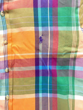 Load image into Gallery viewer, Ralph Lauren Shirt Adult Extra Large Classic Fit Plaid Button Up Pony Rainbow