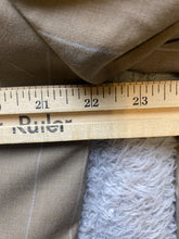 Load image into Gallery viewer, Alexandre Savile Row Long Coat Adult Euro Size 52 Tan Blazer Suit Striped Mens