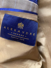 Load image into Gallery viewer, Alexandre Savile Row Long Coat Adult Euro Size 52 Tan Blazer Suit Striped Mens