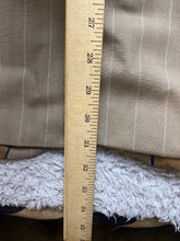 Load image into Gallery viewer, Alexandre Savile Row Long Coat Adult Euro Size 52 Tan Blazer Suit Striped Mens