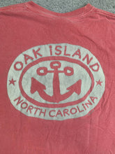 Load image into Gallery viewer, Oak Island North Carolina Shirt Adult Medium Peach Anchor Beach Streetwear Mens