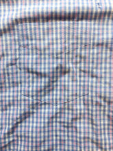 Load image into Gallery viewer, UNTUCKit Shirt Adult Large Blue Pink Grid Checkered Button Up Wrinkle Free Mens