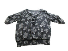 Load image into Gallery viewer, Torrid Shirt Womens 2 2X AOP Floral Ruffle Trim Blouse Semi Sheer Plus Ladies