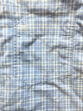 Load image into Gallery viewer, ARIAT Shirt Adult Small Light Blue Plaid Pro Series Mesh Button Up Outdoor Mens