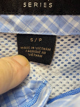Load image into Gallery viewer, ARIAT Shirt Adult Small Light Blue Plaid Pro Series Mesh Button Up Outdoor Mens