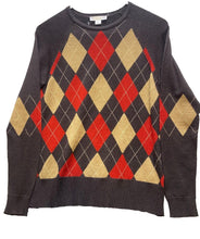Load image into Gallery viewer, Pendleton Sweater Adult Small Brown Argyle Merino Wool Knit Pullover Mens