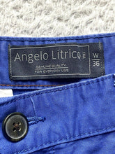 Load image into Gallery viewer, Angelo Litrico Shorts Adult 36 Blue Flat Front Slash Pocket 9.5 Inseam Mens