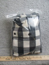 Load image into Gallery viewer, Telluride Shirt Adult Extra Large Black White Buffalo Plaid Button Up Pocket Men