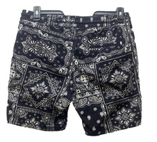 Load image into Gallery viewer, Cactus Man Ricky Singh Shorts Adult Large (35x7.5) Black AOP Paisley Bandana Men