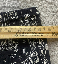 Load image into Gallery viewer, Cactus Man Ricky Singh Shorts Adult Large (35x7.5) Black AOP Paisley Bandana Men