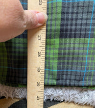 Load image into Gallery viewer, Eddie Bauer Shirt Adult Large Kelly Green Black Plaid Button Up Shacket Mens