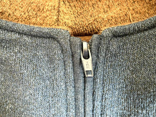 Load image into Gallery viewer, Orvis Sweater Adult Large Cobalt Blue 1/4 Zip High Neck Mock Wool Blend Mens