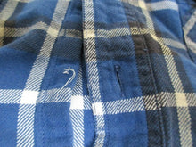 Load image into Gallery viewer, Chaps Denim Shirt Adult Medium Button Up Fitted Long Sleeve Flannel Plaid Mens