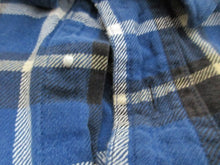 Load image into Gallery viewer, Chaps Denim Shirt Adult Medium Button Up Fitted Long Sleeve Flannel Plaid Mens
