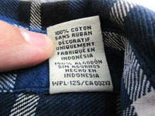 Load image into Gallery viewer, Chaps Denim Shirt Adult Medium Button Up Fitted Long Sleeve Flannel Plaid Mens