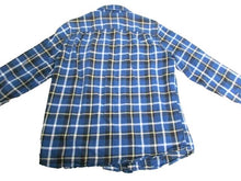 Load image into Gallery viewer, Chaps Denim Shirt Adult Medium Button Up Fitted Long Sleeve Flannel Plaid Mens