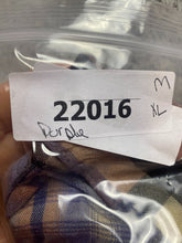 Load image into Gallery viewer, VTG Goouch Shirt Adult Extra Large Purple Plaid Button Up Pocket Rayon Indie Men