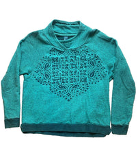 Load image into Gallery viewer, Prana Sweater Womens Small Teal Green Oversized Organic Knit Pullover Outerwear