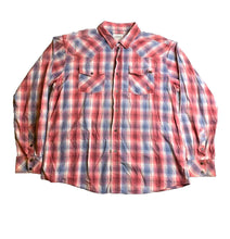 Load image into Gallery viewer, Ariat Shirt Adult Extra Large Red Blue Retro Fit Plaid WESTERN Button Up Mens
