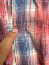 Load image into Gallery viewer, Ariat Shirt Adult Extra Large Red Blue Retro Fit Plaid WESTERN Button Up Mens
