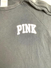 Load image into Gallery viewer, Pink Victoria’s Secret Sweatshirt Womens Large Snaps Spellout Vegas Oversized