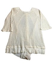 Load image into Gallery viewer, Anthropologie Altar'd State Shirt Womens Medium Beige Open Knit Sheer Tunic Boho