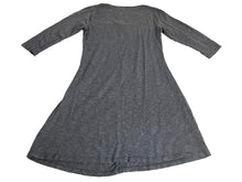 Load image into Gallery viewer, Horny Toad Dress Womens Medium Gray Rosalinda V-Neck Fit Flare Spandex Ladies