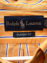 Load image into Gallery viewer, Ralph Lauren Shirt Adult Extra Large Striped Classic Fit Blue Pony Button Up Men