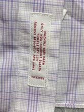 Load image into Gallery viewer, Brooks Brothers 346 Shirt Adult 17 Extra Large Purple Regular Fit Polo Mens
