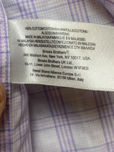 Load image into Gallery viewer, Brooks Brothers 346 Shirt Adult 17 Extra Large Purple Regular Fit Polo Mens