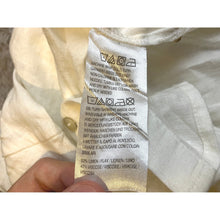 Load image into Gallery viewer, Candace Cameron Bure Shirt Womens Large Linen Blend Button Down Ivory Academia