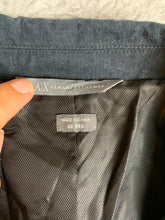 Load image into Gallery viewer, AX Armani Exchange Sport Coat Mens 42 REG Black Single Breasted Silk Nylon Suit