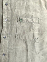 Load image into Gallery viewer, Timberland Shirt Adult Extra Large Sage Green Pocket Linen Rayon Casual Mens