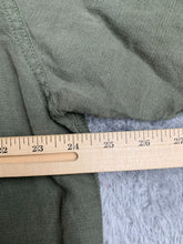 Load image into Gallery viewer, Timberland Shirt Adult Extra Large Sage Green Pocket Linen Rayon Casual Mens