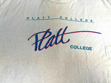 Load image into Gallery viewer, VTG Platt College Shirt Womens Large Dingy White Single Stitch Spellout 90s Lady