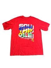 Load image into Gallery viewer, South Pole Shirt Adult Extra Large Red Rasta Spellout Logo Streetwear Skater Men