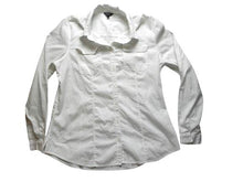 Load image into Gallery viewer, Bogari Shirt Womens Large Button Up Collared Blouse Casual Flap Pocket Ladies
