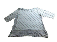 Load image into Gallery viewer, J Jill Shirt Womens Large Side Slit AOP Flower Rayon Blend Blouse Petite Ladies