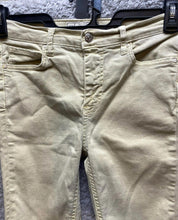 Load image into Gallery viewer, Free People Jeans Womens 27x25.5 Beige Destroyed Tapered Leg 5 Pockets Ladies
