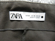 Load image into Gallery viewer, ZARA Pants Womens Medium Flat Front Tapered Leg Casual Trouser Dress Ladies
