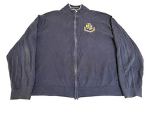 Load image into Gallery viewer, Tommy Hilfiger Sweatshirt Adult 2XL Navy Full Zip Crown Patch Logo Sweater Mens