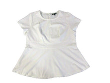 Load image into Gallery viewer, Lane Bryant Shirt Womens 20 2X Peplum Babydoll Blouse Spandex Plus Ladies NWT