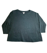 Load image into Gallery viewer, J Jill Sweater Womens 2X Forest Green Boxy Plus Pockets Outerwear Plus Ladies