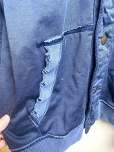 Load image into Gallery viewer, VTG Abercrombie & Fitch Sweatshirt Adult Extra Large Navy Blue Hoodie Snaps Mens
