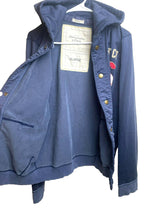 Load image into Gallery viewer, VTG Abercrombie & Fitch Sweatshirt Adult Extra Large Navy Blue Hoodie Snaps Mens